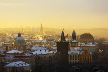 City rooftop skyline, Prague, Czech Republic, Europe - RHPLF05621
