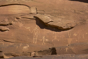 Ancestral Puebloan Petroglyphs, Upper Sand Island, Bears Ears National Monument, Utah, United States of America, North America - RHPLF05672