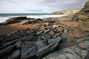 Trebarwith Strand, Nord-Cornwall, England, Vereinigtes Königreich, Europa - RHPLF05681