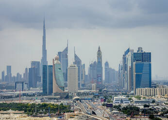 Finanzzentrum und Stadtzentrum, Blick von oben, Dubai, Vereinigte Arabische Emirate, Naher Osten - RHPLF05742