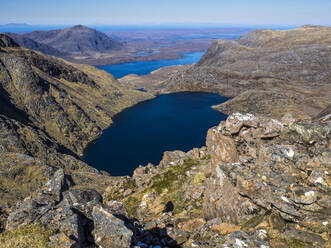 A' Mhaighdean-Gipfelkamm, einer der entlegensten schottischen Munros, einer der schönsten Aussichtspunkte Großbritanniens, Highlands, Schottland, Vereinigtes Königreich, Europa - RHPLF05790