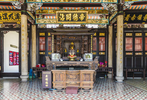 Han Jiang Ancestral Temple in George Town, UNESCO-Weltkulturerbe, Insel Penang, Malaysia, Südostasien, Asien - RHPLF05878