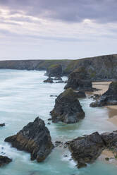 Bedruthan Steps, Cornwall, England, Vereinigtes Königreich, Europa - RHPLF06084