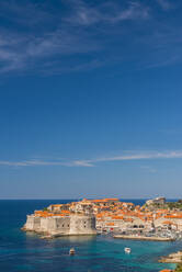 Luftaufnahme der Altstadt von Dubrovnik, UNESCO-Weltkulturerbe, Dubrovnik, Kroatien, Europa - RHPLF06093