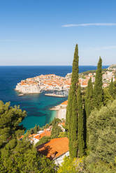 Luftaufnahme der Altstadt von Dubrovnik, UNESCO-Weltkulturerbe, Dubrovnik, Kroatien, Europa - RHPLF06097