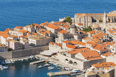 Hafen von Dubrovnik, UNESCO-Weltkulturerbe, Dubrovnik, Kroatien, Europa - RHPLF06116