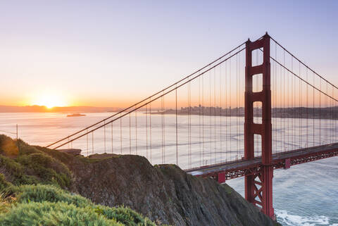 Golden Gate Bridge, San Francisco, California, United States of America, North America stock photo