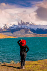 Genießen Sie die wunderschöne Landschaft des Torres del Paine Nationalparks, Patagonien, Chile, Südamerika - RHPLF06289