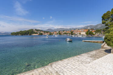 View of Cavtat on the Adriatic Sea, Cavtat, Dubrovnik Riviera, Croatia, Europe - RHPLF06452