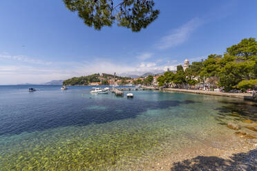 View of Cavtat on the Adriatic Sea, Cavtat, Dubrovnik Riviera, Croatia, Europe - RHPLF06454
