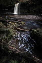 Sgwd Gwladus waterfall, Pontneddfechan, Brecon Beacons, Powys, Wales, United Kingdom, Europe - RHPLF06537