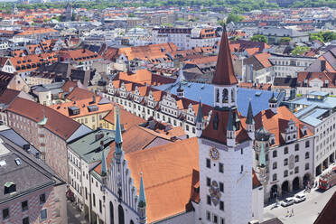 Old town hall (Altes Rathaus) at Marienplatz Square, Munich, Bavaria, Germany, Europe - RHPLF06800