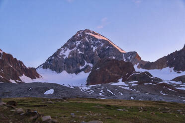 Berg Gran Zebru bei Sonnenaufgang, Valfurva, Lombardei, Italien, Europa - RHPLF06848