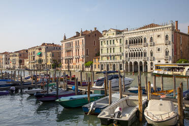 Boote auf dem Canal Grande in Venedig, Italien, Europa - RHPLF06867