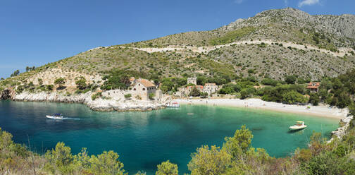 Bucht und Strand von Dubovica, Insel Hvar, Dalmatien, Kroatien, Europa - RHPLF06938