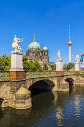 Schlossbrucke bridge by Berlin Cathedral in Berlin, Germany, Europe - RHPLF06974