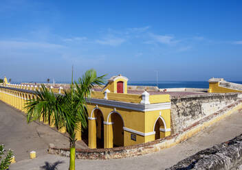 Die Gewölbe, Altstadtmauern, Plaza de las Bovedas, Cartagena, Departamento Bolivar, Kolumbien, Südamerika - RHPLF07000