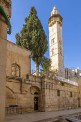 View of Mosque of Omar in Old City, Old City, UNESCO World Heritage Site, Jerusalem, Israel, Middle East - RHPLF07054