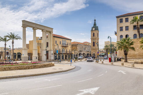 Blick auf den Uhrenturm, Altstadt von Jaffa, Tel Aviv, Israel, Naher Osten - RHPLF07064