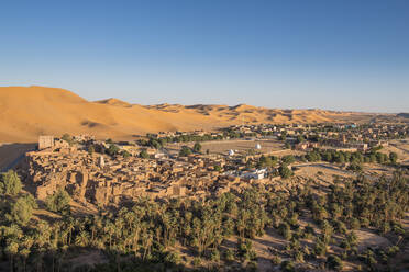 Blick über die Oase von Taghit, Westalgerien, Nordafrika, Afrika - RHPLF07099