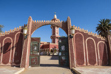Rote Moschee in Timimoun, Westalgerien, Nordafrika, Afrika - RHPLF07111