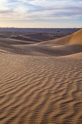 Sunset in the giant sand dunes of the Sahara Desert, Timimoun, western Algeria, North Africa, Africa - RHPLF07114