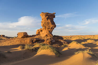 Sonnenuntergang in der Sahara bei Timimoun, Westalgerien, Nordafrika, Afrika - RHPLF07131