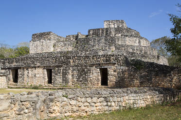 Oval Palace, Ek Balam, Yucatec-Mayan Archaeological Site, Yucatan, Mexico, North America - RHPLF07250