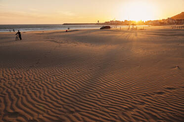 Beach of Agadir at sunset, Morocco, North Africa, Africa - RHPLF07307