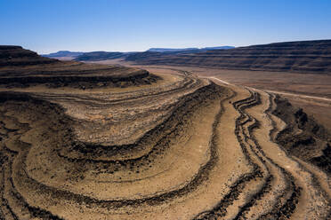 A drone shot of the Fish River Canyon, the second largest canyon in the world, Namibia, Africa - RHPLF07368