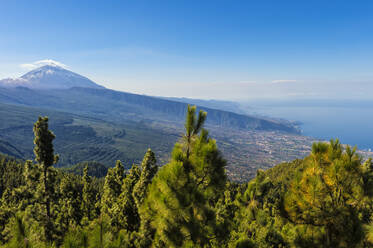 Blick auf den Vulkan Teide und den Teide-Nationalpark, UNESCO-Weltkulturerbe, Teneriffa, Kanarische Inseln, Spanien, Europa - RHPLF07435