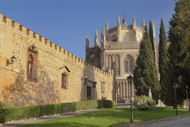 Die Wand des Palacio de la Cava, Kloster San Juan de los Reyes, Toledo, Kastilien-La Mancha, Spanien, Europa - RHPLF07444