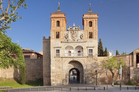 Puerta del Cambron (Cambron Gate), Toledo, Castilla-La Mancha, Spain, Europe stock photo