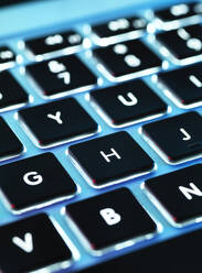 Laptop computer keyboard, close-up - ABRF00592