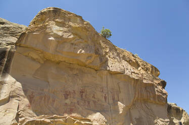 Sego Canyon Pictograph Panel, Sego Canyon, in der Nähe von Thompson, Utah, Vereinigte Staaten von Amerika, Nord-Amerika - RHPLF07634