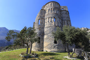 Basilika Sant'Eustachio, 13. Jahrhundert, Mittelalterliches Pontone und Minuta, Amalfiküste, UNESCO-Weltkulturerbe, Kampanien, Italien, Europa - RHPLF07644