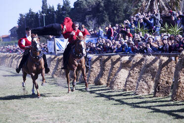 Pariglia equestrian competition for Sant Antioco, Sant'Antioco, Sardinia, Italy, Europe - RHPLF07741