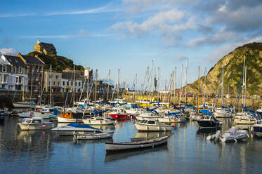 Boat harbour of Ifracombe, North Devon, England, United Kingdom, Europe - RHPLF07828