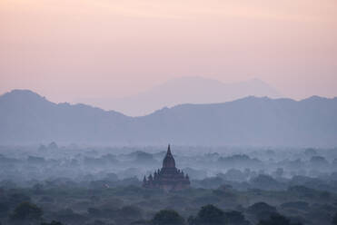 View of Temples at dawn, Bagan (Pagan), Mandalay Region, Myanmar (Burma), Asia - RHPLF07923