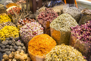 View of colourful and exotic spices, Spice Souk, Dubai, United Arab Emirates, Middle East - RHPLF08046