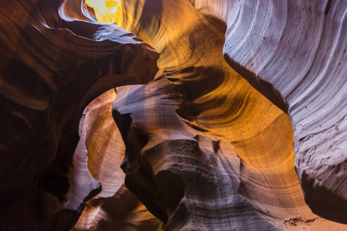 Lights and shadows in Upper Antelope Canyon, Navajo Tribal Park, Arizona, United States of America, North America - RHPLF08174