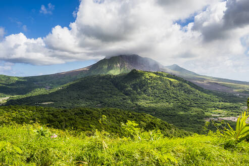 Vulkan Soufriere Hills, Montserrat, Britisches Überseegebiet, Westindische Inseln, Karibik, Mittelamerika - RHPLF08286