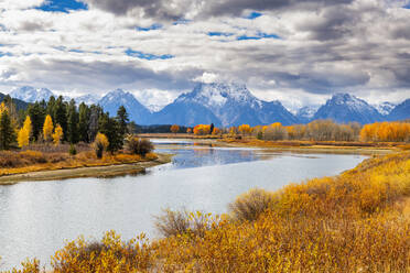 Schwabacher Landung, Teton Range, Grand Teton National Park, Wyoming, Vereinigte Staaten von Amerika, Nord-Amerika - RHPLF08303