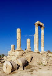 Ruinen des Herkules-Tempels, Zitadelle von Amman, Gouvernement Amman, Jordanien, Naher Osten - RHPLF08393