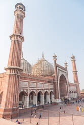 Sonnenuntergang an der Jama Masjid, Alt-Delhi, Indien, Asien - RHPLF08505