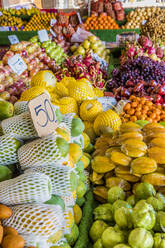 A market stall selling fruit in Phuket Old Town, Phuket, Thailand, Southeast Asia, Asia - RHPLF08569