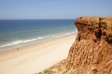 Sandstone at beach in Algarve, Portugal - WIF04014