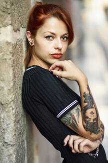 Tattooed Woman Royalty-Free Stock Photo