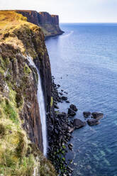 Scenic view of Mealt Falls at Isle of Skye, Highlands, Scotland, UK - SMAF01482