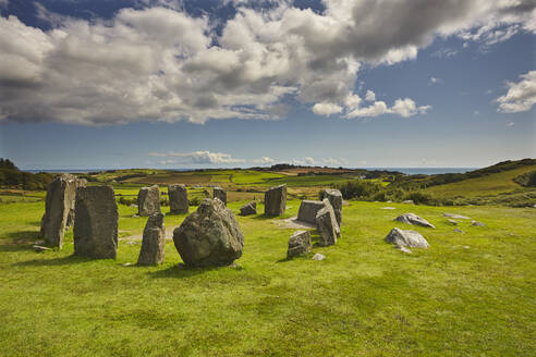 Steinkreis von Drombeg, in der Nähe von Clonakilty, Grafschaft Cork, Munster, Republik Irland, Europa - RHPLF08646